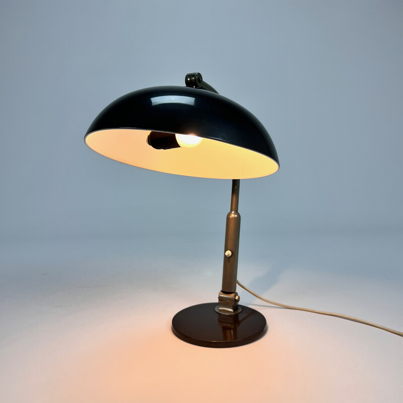 Lampada da tavolo vintage modello 144 di H. Busquet per Hala Zeist, anni '50