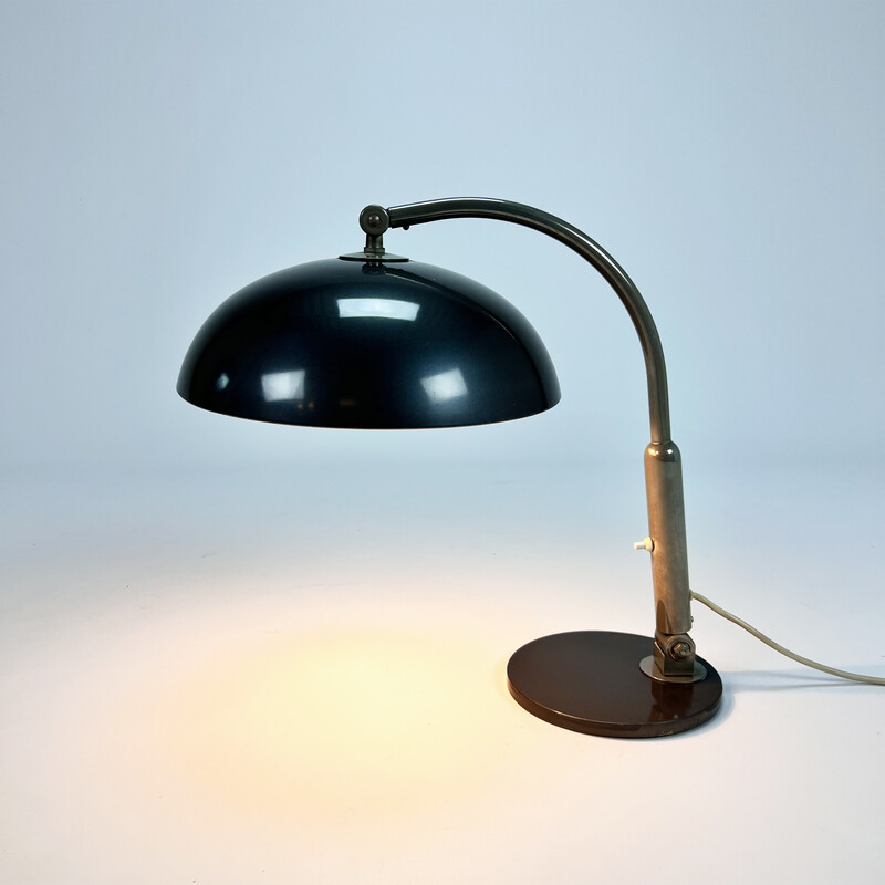 Vintage bureaulamp model 144 van H. Busquet voor Hala Zeist, jaren 1950