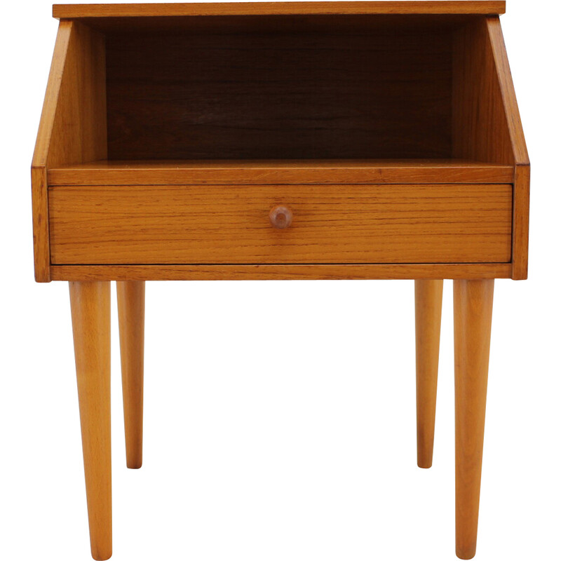 Vintage teak night stand, Denmark 1960s