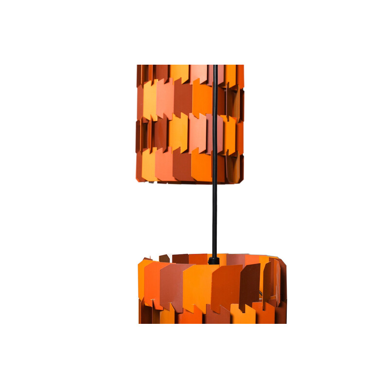 Pair of vintage "Facet Pop" pendant lamps by Louis Weisdorf for Lyfa, Denmark 1960