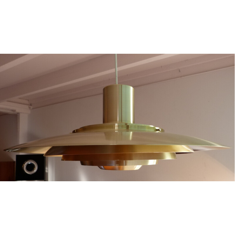 Copper hanging lamp, Jorgen KASTHOLM and Preben FABRICIUS - 1960s