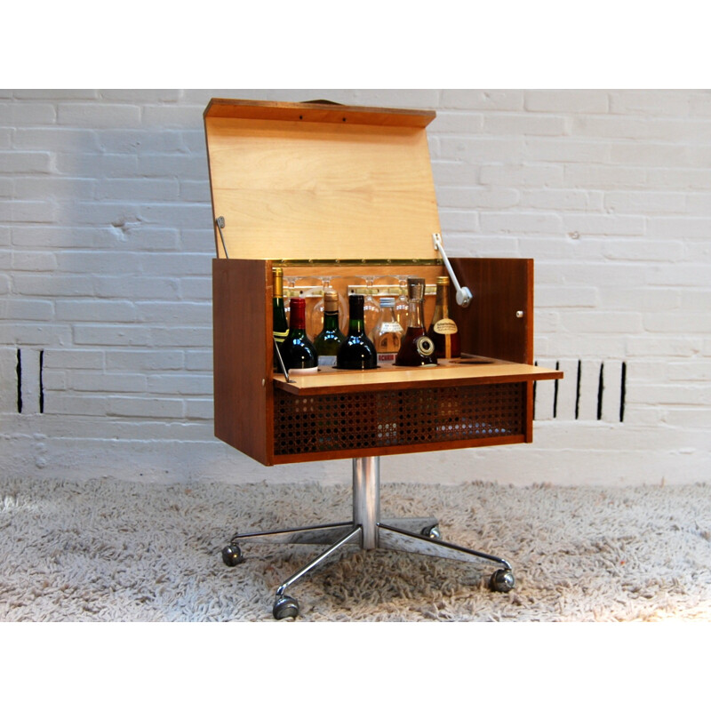 Minibar in teak - 1950sSmall fifties bar