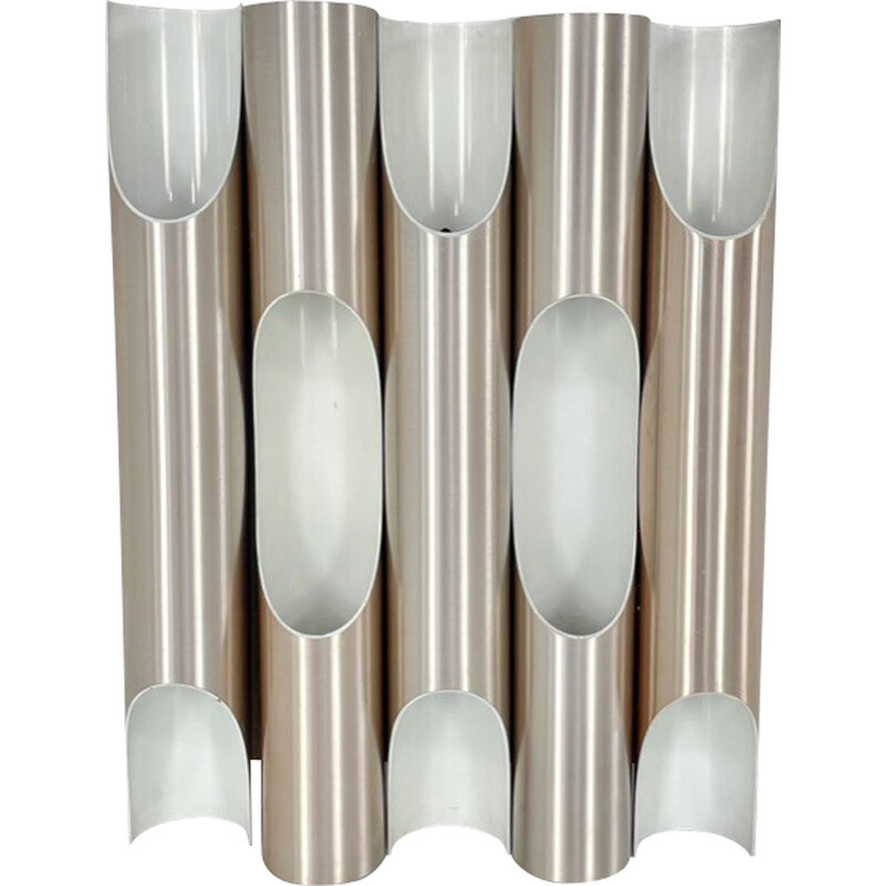 Set of 5 vintage aluminum "Fuga" wall lamps by Liisa Komulainen for Raak, Netherlands 1960