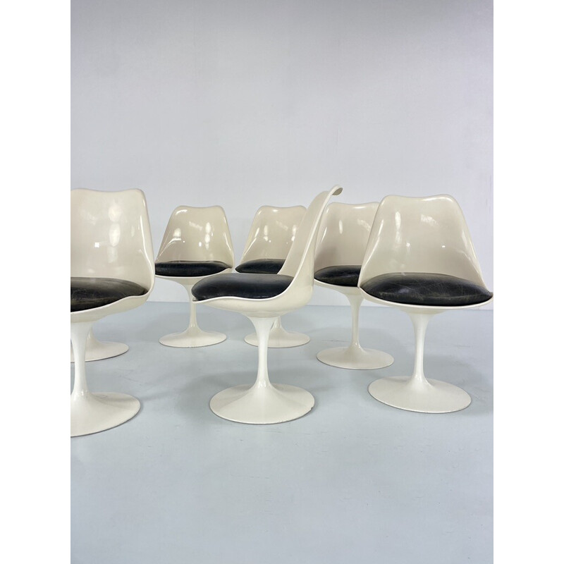 Conjunto de 8 cadeiras "Tulip" vintage da Eero Saarinen para a Knoll International, EUA 1969