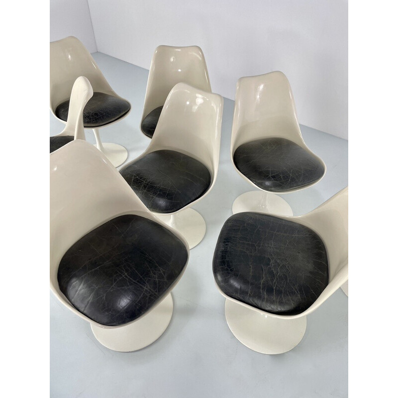 Set di 8 sedie vintage "Tulip" di Eero Saarinen per Knoll International, USA 1969