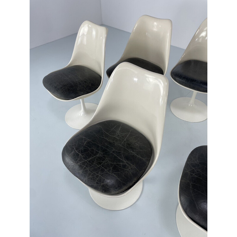 Conjunto de 8 cadeiras "Tulip" vintage da Eero Saarinen para a Knoll International, EUA 1969