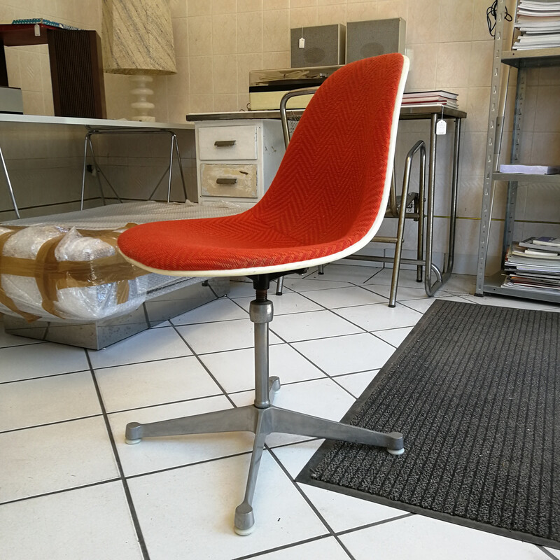 Juego de 5 sillas Psc vintage de Eames para Herman Miller
