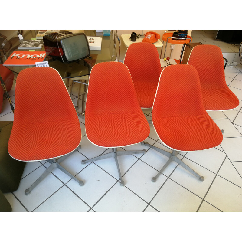 Set aus 5 Vintage Psc Stühlen von Eames für Herman Miller