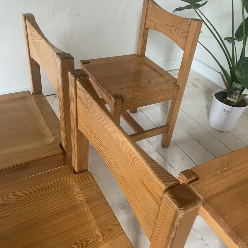Set of 4 vintage Hongisto chairs by Ilmari Tapiovaara for Laukaan Puu, 1963