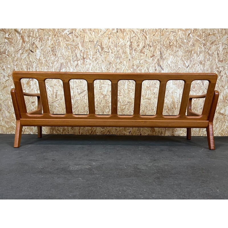 Vintage teak sofa by J. Kristensen, Denmark 1960s-1970s