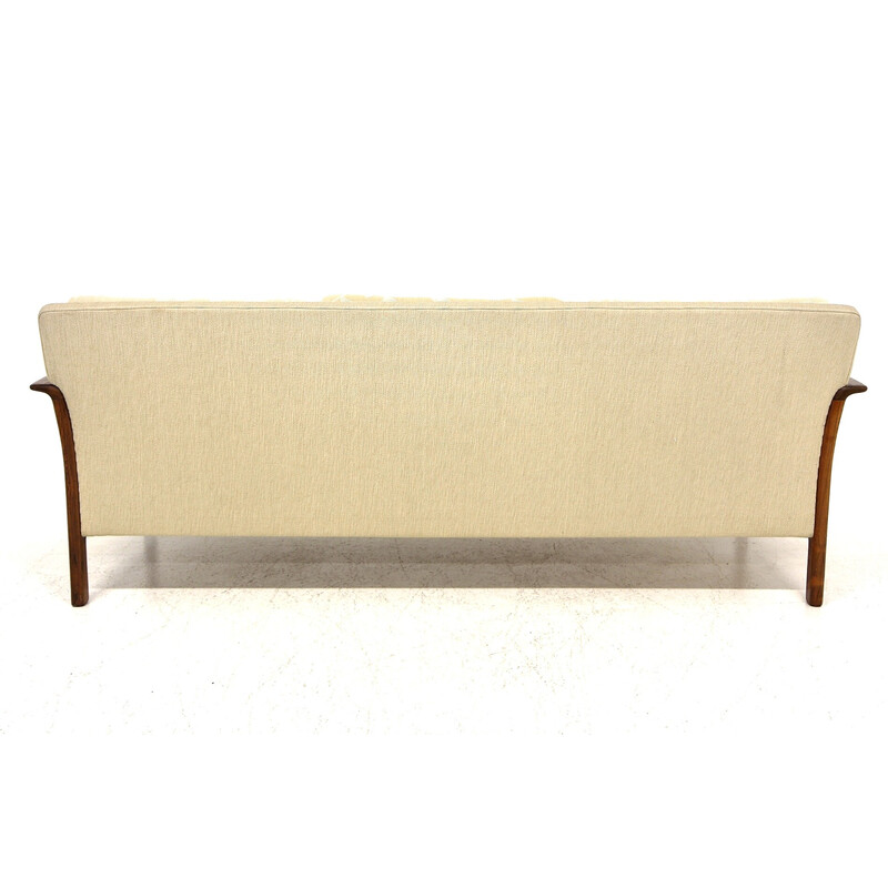 Vintage rosewood and fabric sofa for Bröderna Andersson, Sweden 1960s