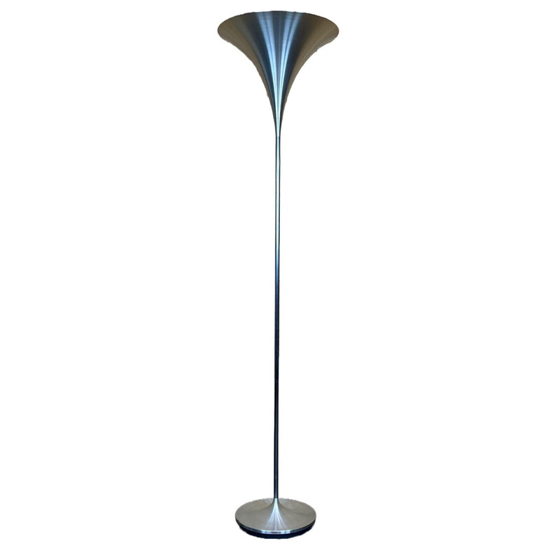 Vintage floor lamp in aluminum by Doria, 1960-1970s