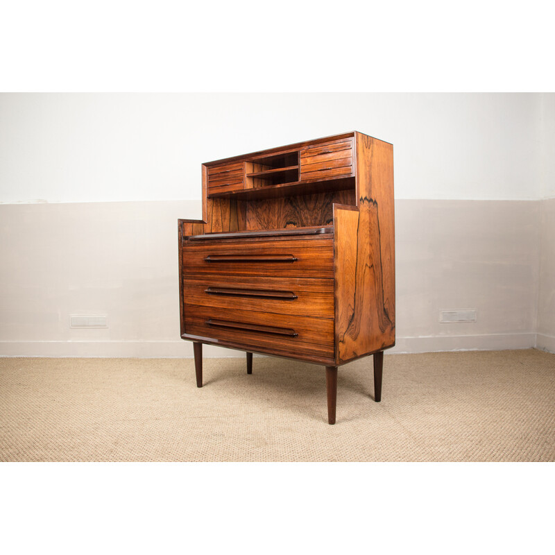 Vintage Danish Rio rosewood secretary by Ejvind. A. Johansson for Ivan Gern Mobelfabrik, 1960