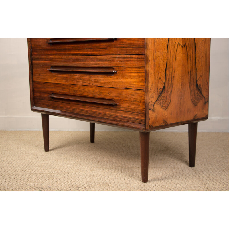 Vintage Danish Rio rosewood secretary by Ejvind. A. Johansson for Ivan Gern Mobelfabrik, 1960