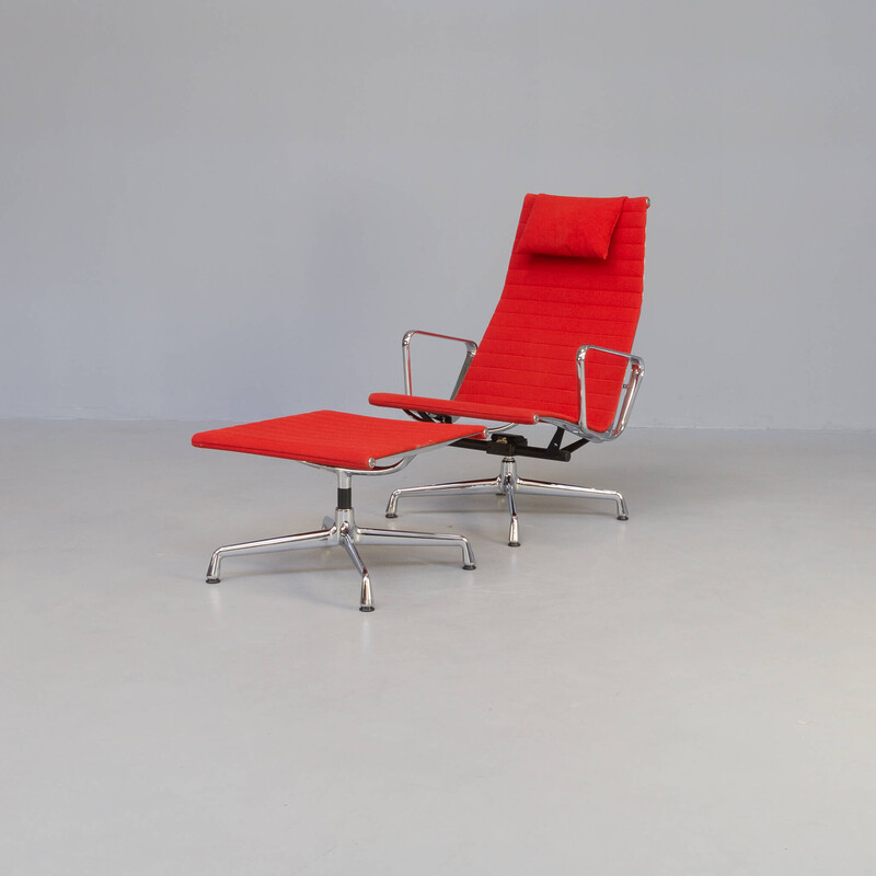 Vintage Sessel und Ottomane von Charles und Ray Eames für Vitra