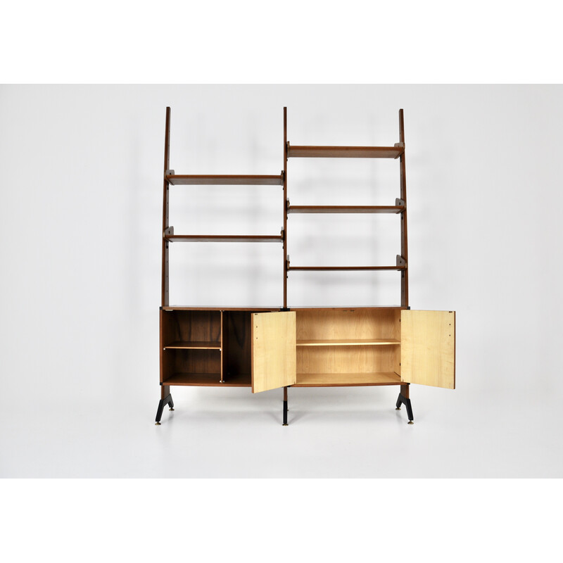 Vintage wooden bookcase by Av Arredamenti Contemporanie, 1960