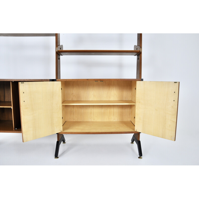 Vintage wooden bookcase by Av Arredamenti Contemporanie, 1960