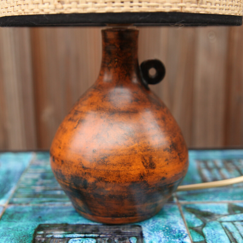 Lámpara de cerámica vintage de Jacques Blin