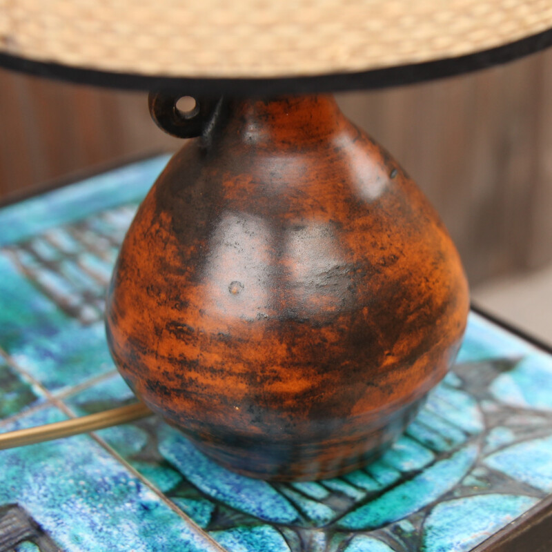 Lámpara de cerámica vintage de Jacques Blin