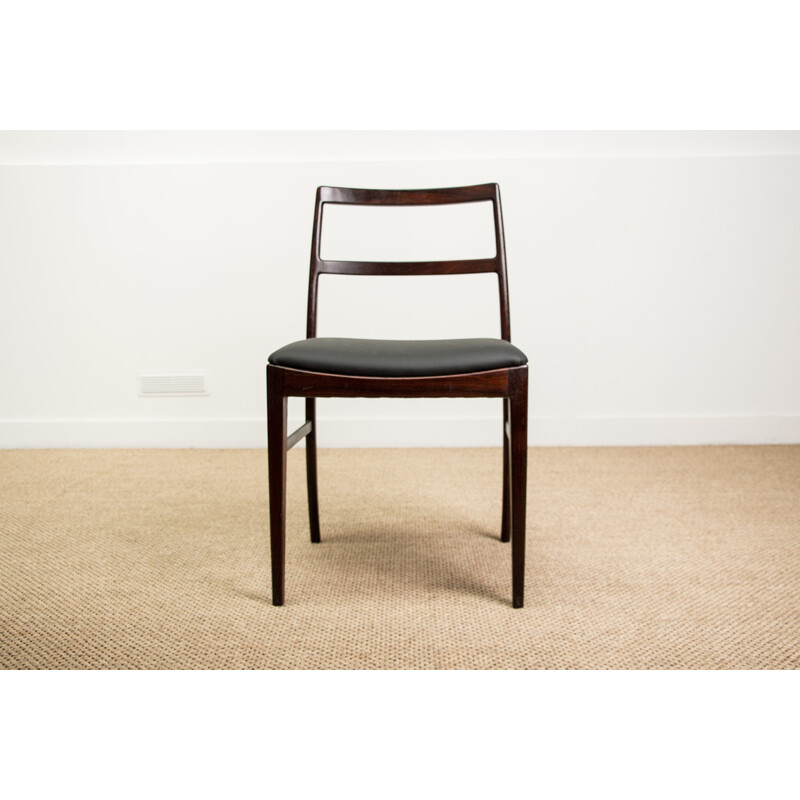 Satz von 4 dänischen Vintage-Stühlen aus Rio-Palisander Modell 420 von Arne Vodder für Sibast, 1960