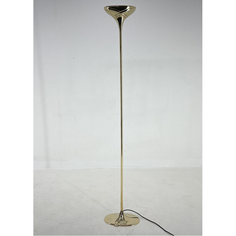 Vintage brass floor lamp, Italy 1970s