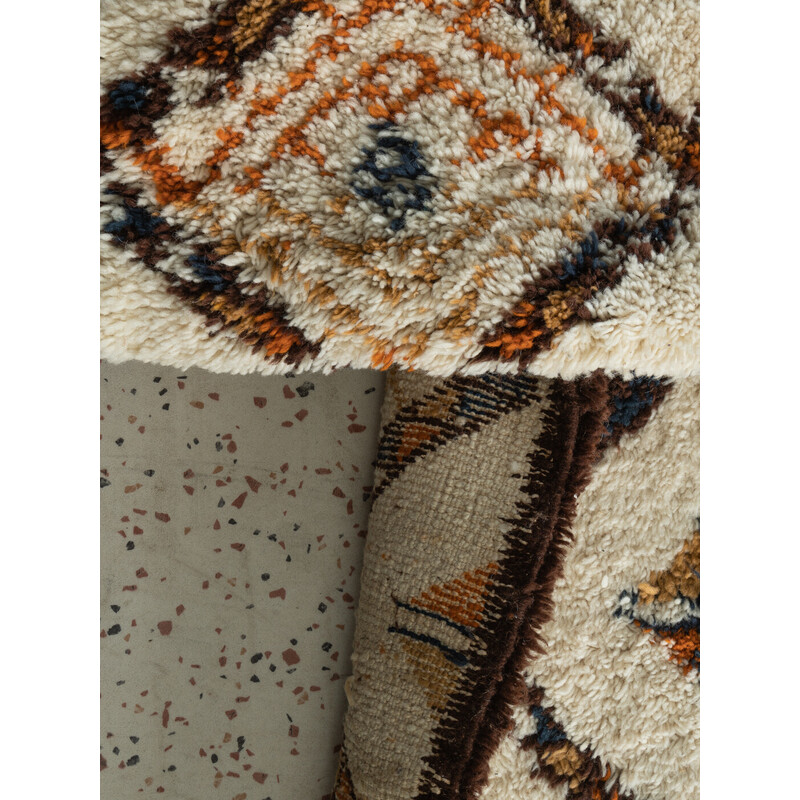 Tapete de lã berbere Vintage, Marrocos Anos 60