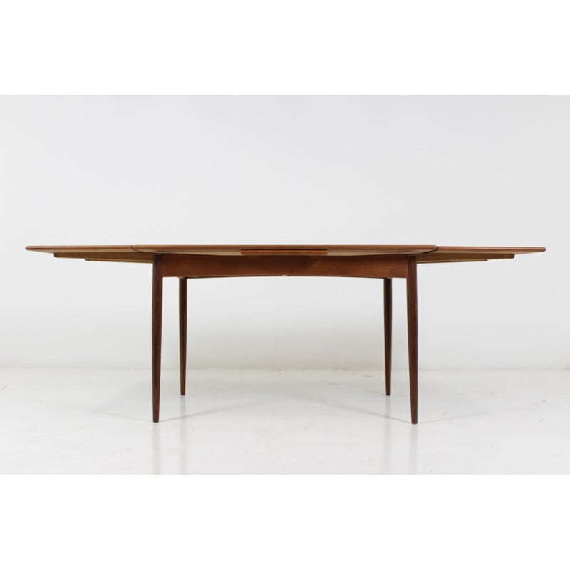 Mid century danish teak extendable dining table - 1960s