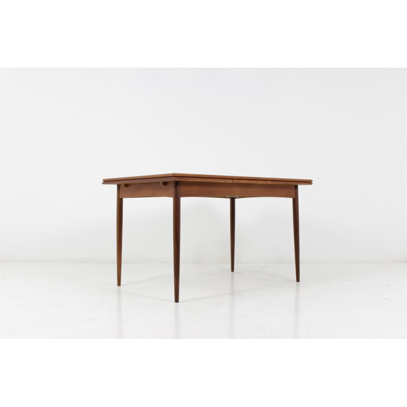 Mid century danish teak extendable dining table - 1960s