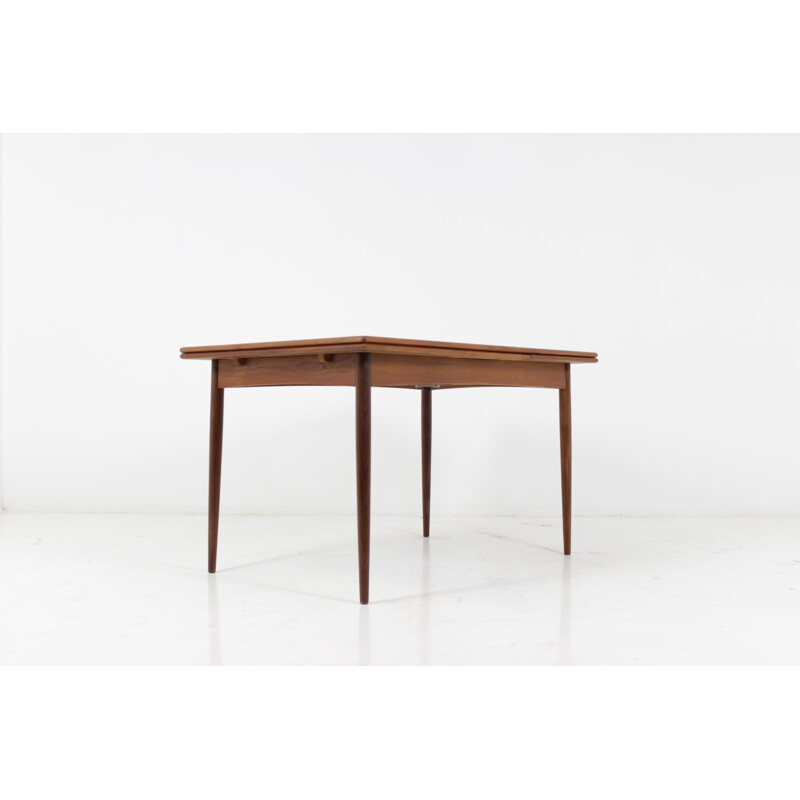 Mid century danish teak extendable dining table - 1960s