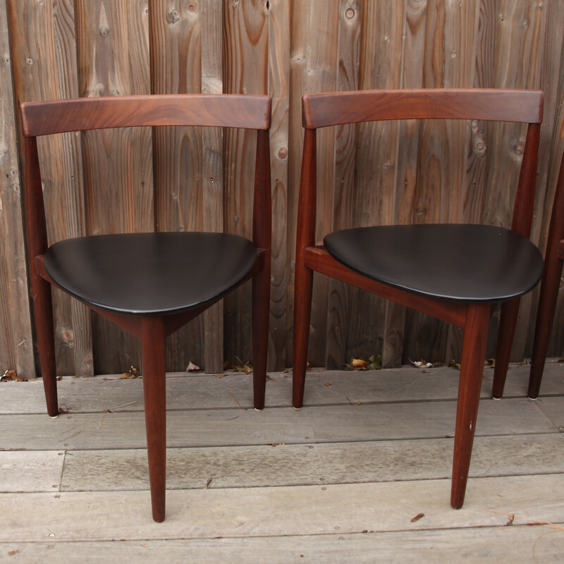 Set van 4 vintage teakhouten stoelen van Hans Olsen, 1960