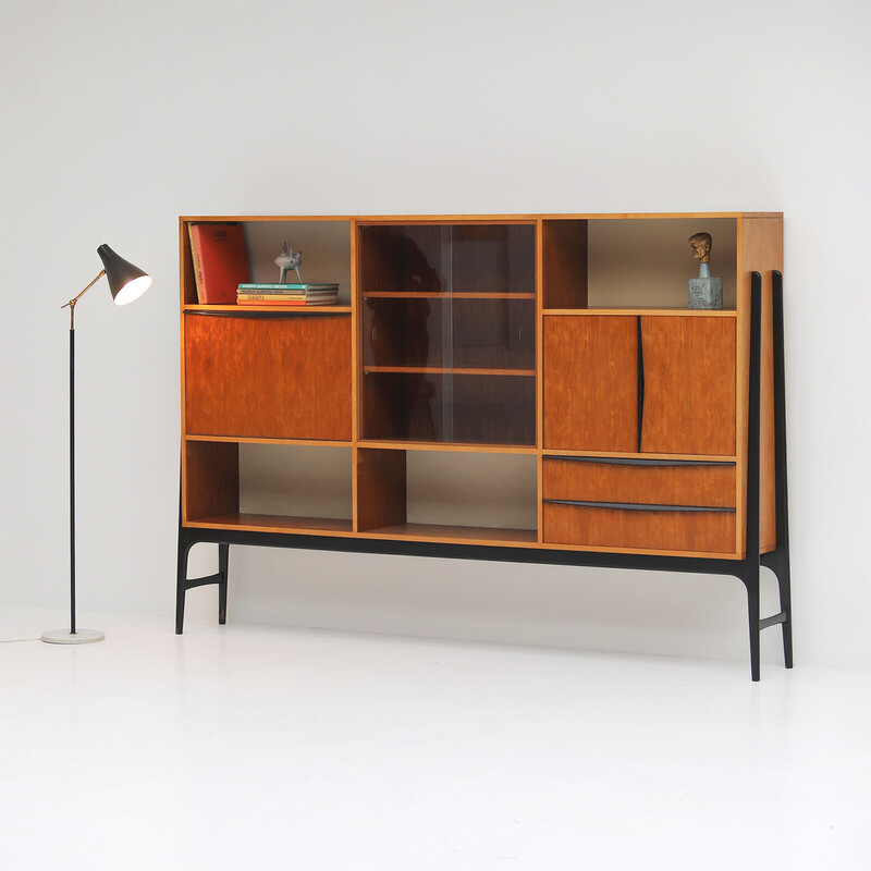 Vintage highboard by Alfred Hendrickx for Belform, 1950s