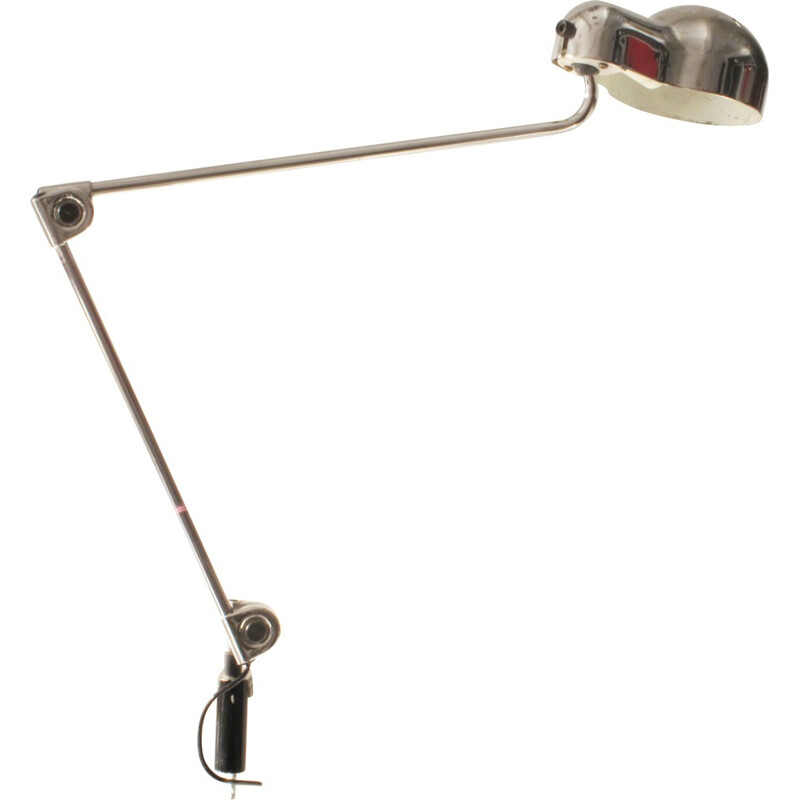 Clamp table light in chromed metal - 1970s