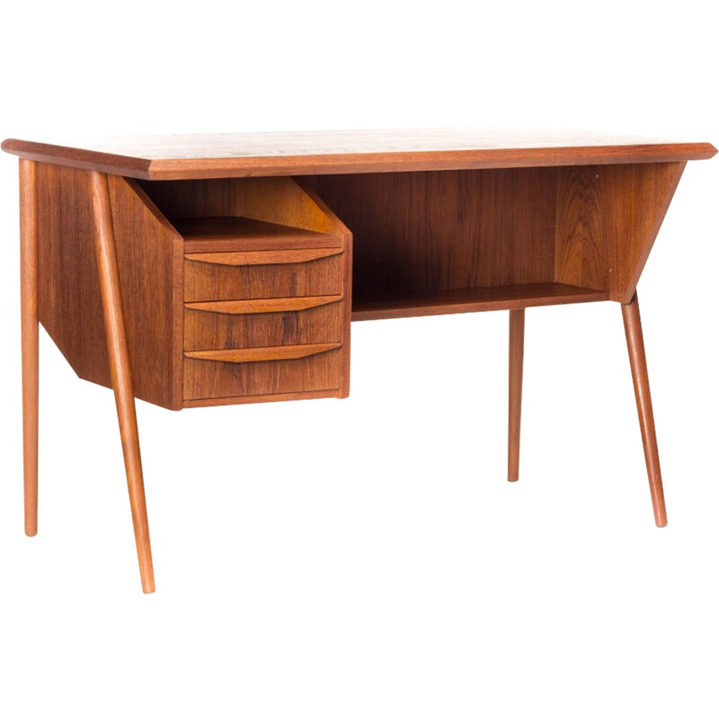 Vintage Danish Gunnar Nielsen Tibergaard desk - 1950s