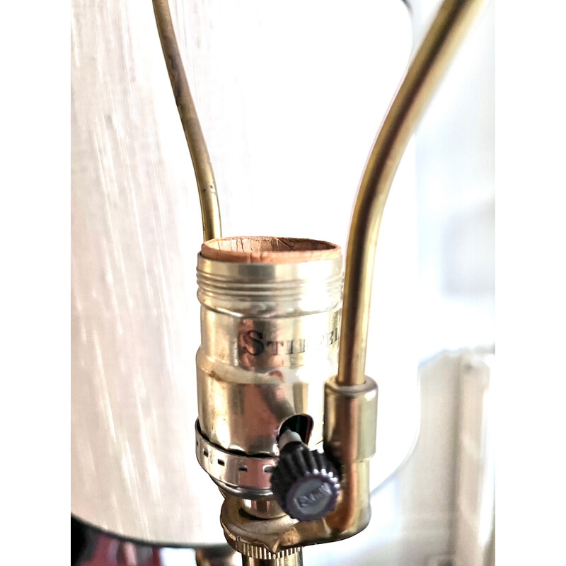 Paire de lampes vintage Stiffel en laiton