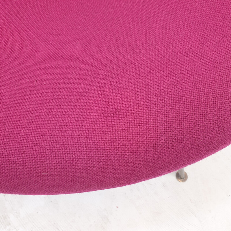 Sillón Vintage Orange Slice en níquel y lana fucsia de Pierre Paulin para Artifort, años 60