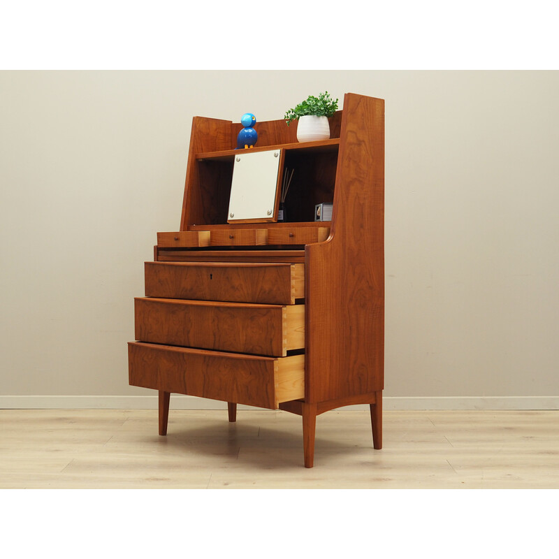 Vintage secretary in teak and solid wood, Denmark 1970s