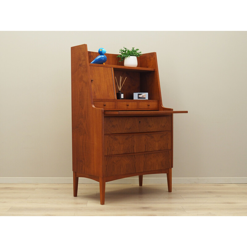 Vintage secretary in teak and solid wood, Denmark 1970s