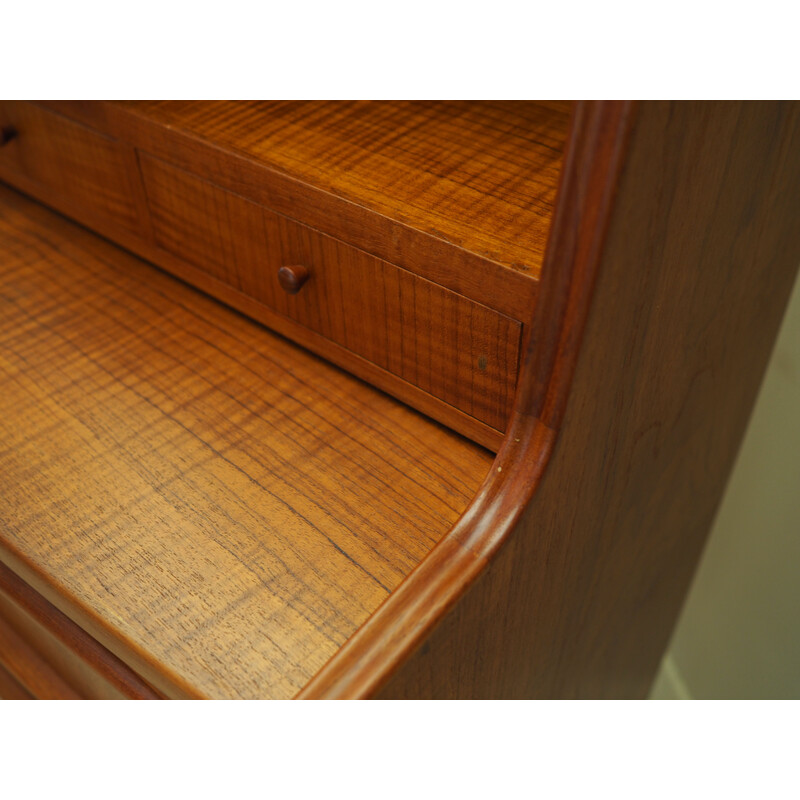 Vintage secretary in teak and solid wood, Denmark 1970s