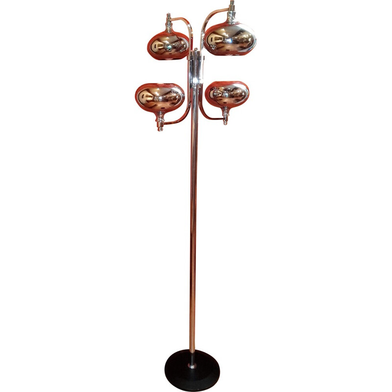 4 lighs floor lamp - 1970s