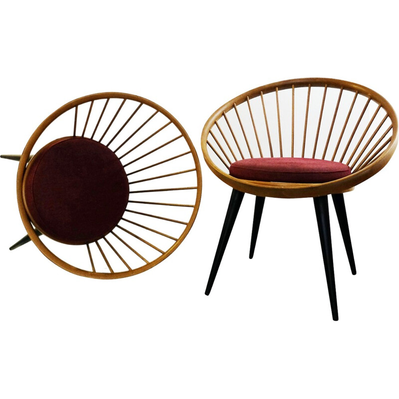 Paire of armchairs Yngve EKSTRÖM - 1950s