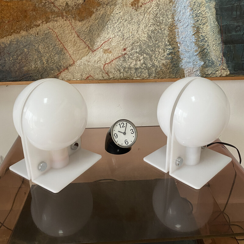 Pair of vintage "Sirio" lamps by Sergio Brazzoli and Ermano Lampa for Harvey Guzzini, Italy 1971