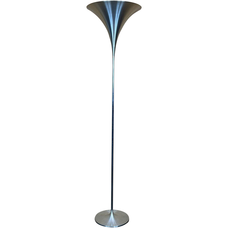 Vintage floor lamp in aluminum by Doria, 1960-1970s