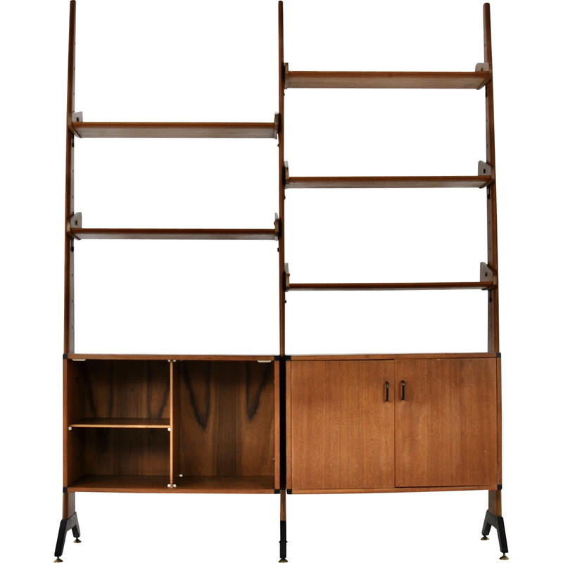 Vintage wooden bookcase by Av Arredamenti Contemporanie, 1960