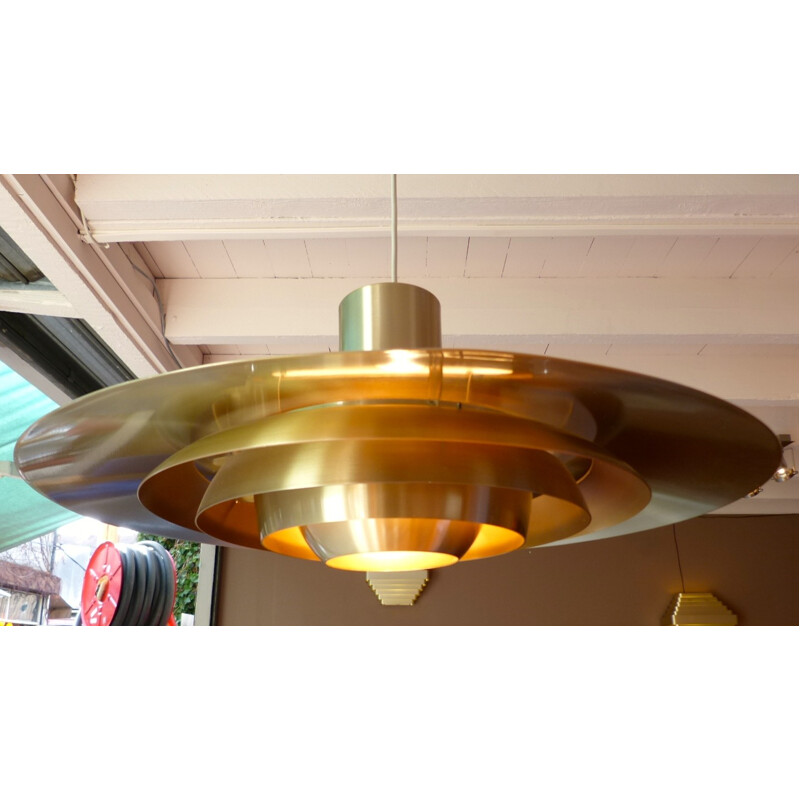 Copper hanging lamp, Jorgen KASTHOLM and Preben FABRICIUS - 1960s