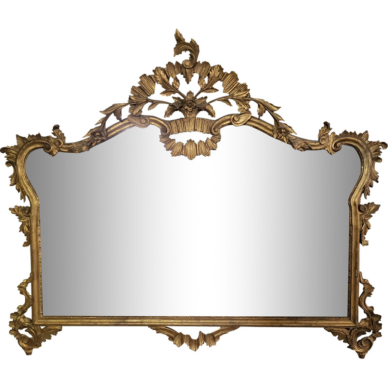 miroir chippendale vintage - bois
