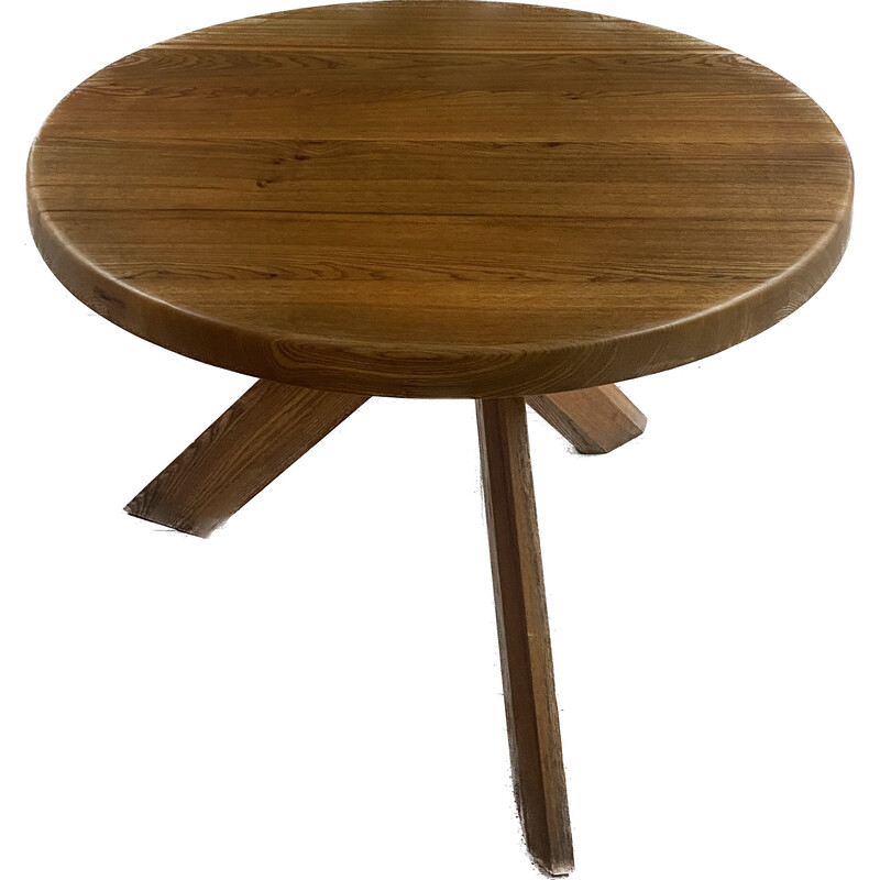 Vintage-Tisch Sfax aus massiver Ulme von Pierre Chapo, 1970