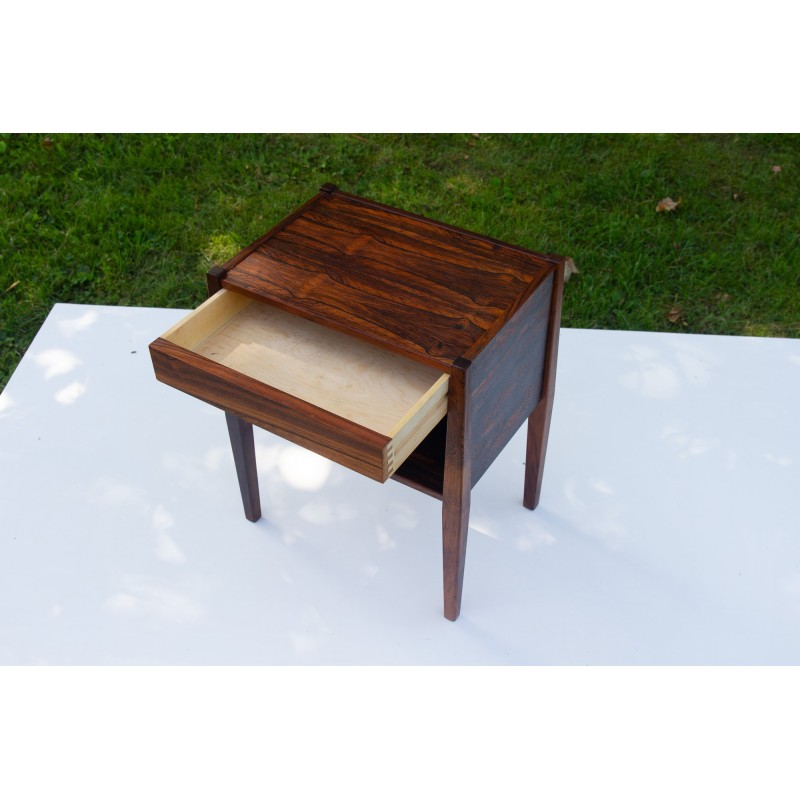 Table de chevet danoise vintage en palissandre, 1960