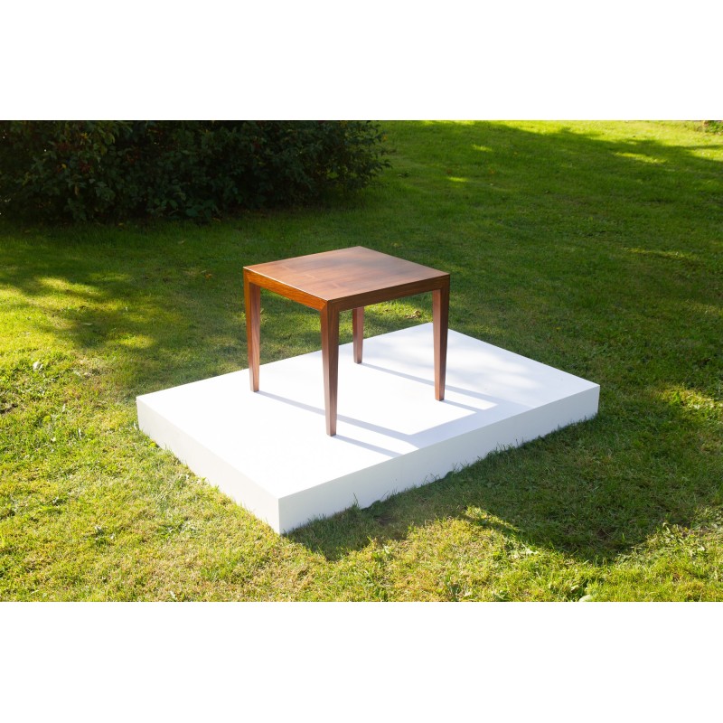 Mesa de café Vintage Rosewood de Severin Hansen para Haslev Møbelsnedkeri, Dinamarca Anos 60