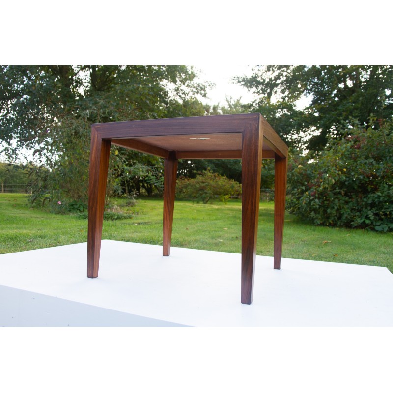 Mesa de café Vintage Rosewood de Severin Hansen para Haslev Møbelsnedkeri, Dinamarca Anos 60