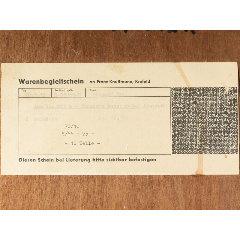 Armario vintage de nogal, Alemania 1950